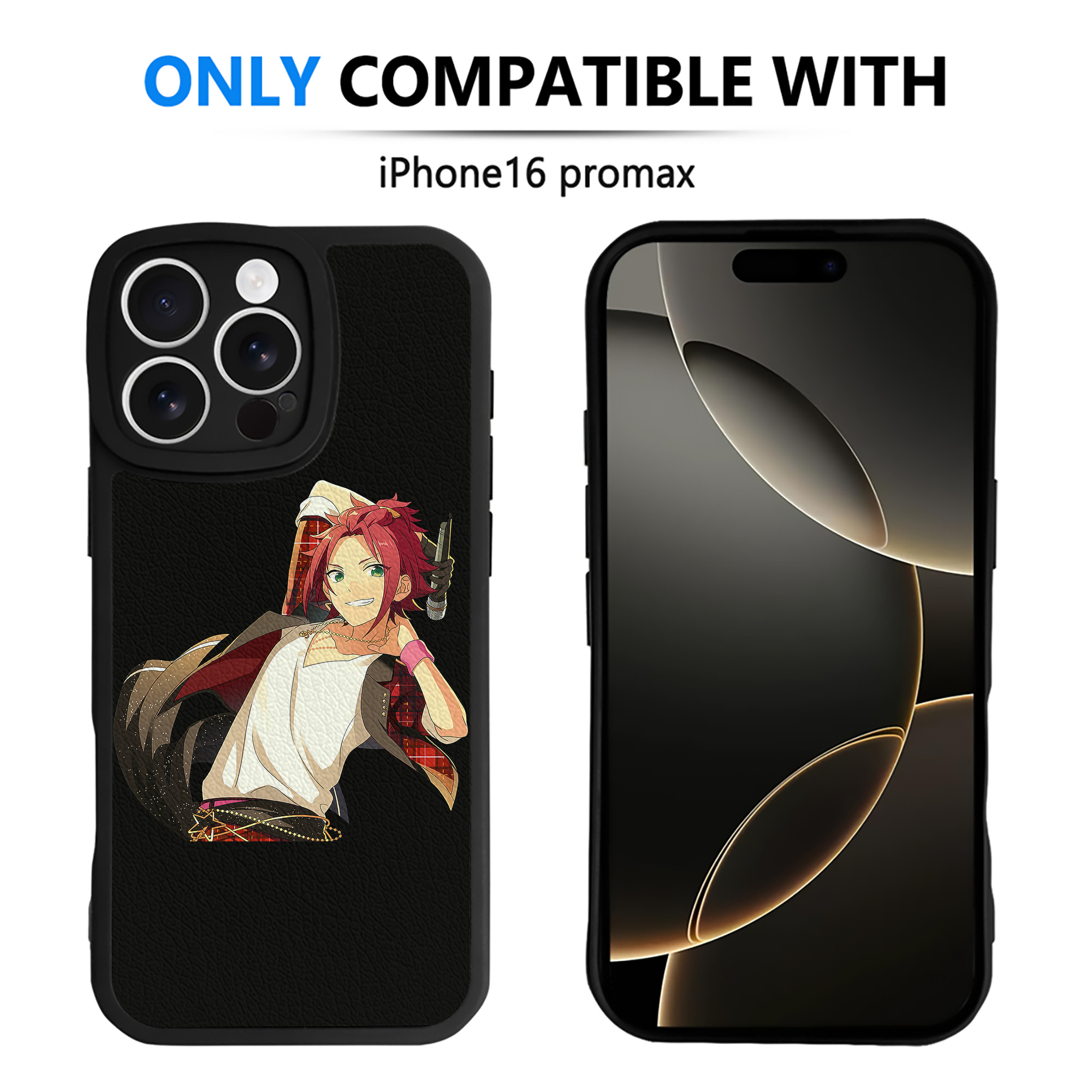 （画像用） あんさんぶるスターズ! Ensemble Stars 【iPhone 16シリーズ対応】シリコンスマホケース（レザー調） 材質：シリコン